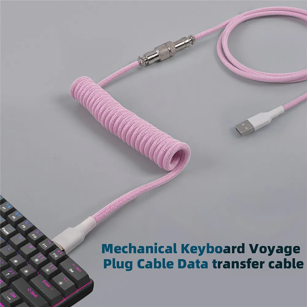 Gaming Keyboard Types - New Mechanical Keyboard Coiled Cable Wire