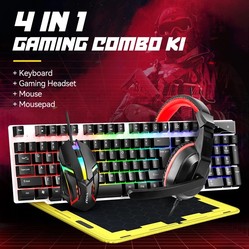 Gaming Keyboard And Mouse Combo - NEW USB Keyboard And Mouse Gaming