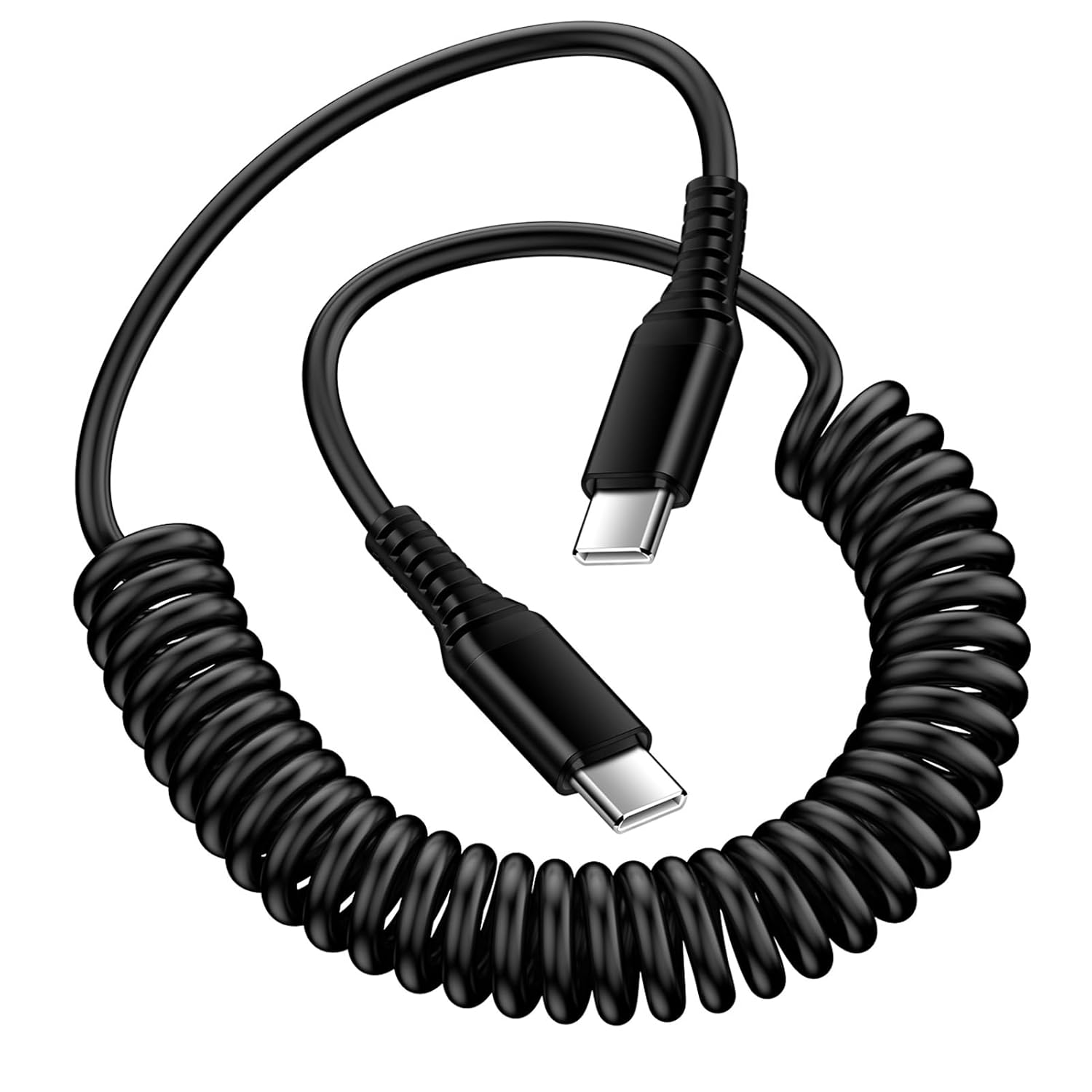Coiled Usb Cable - Android Auto USB C to USB