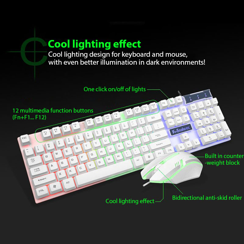 KM320 Keyboard And Mouse Set W - Gaming Keyboard And Mouse Combo 评论和价格