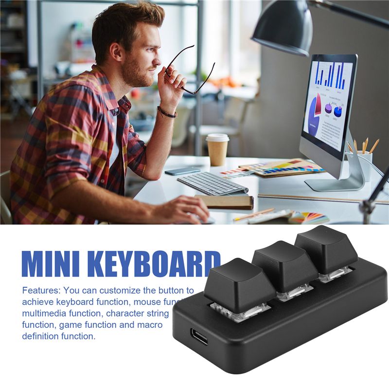 MK321 Progammable Macro Mini K - Gaming Keyboard Mini 评论和价格