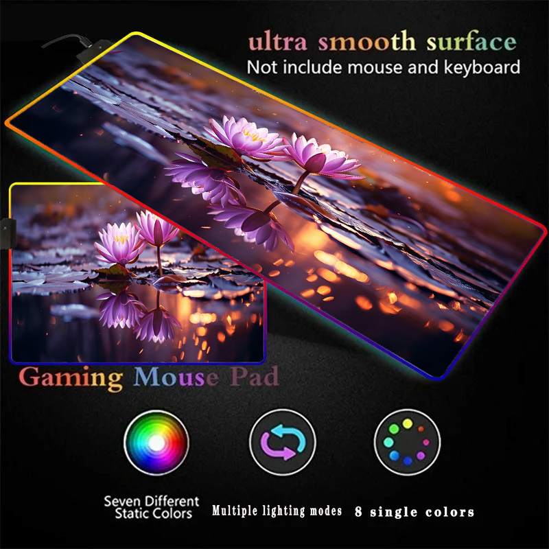 Table Mats Lotus Playmat Set U - Gaming Keyboard And Mouse Set 评论和价格