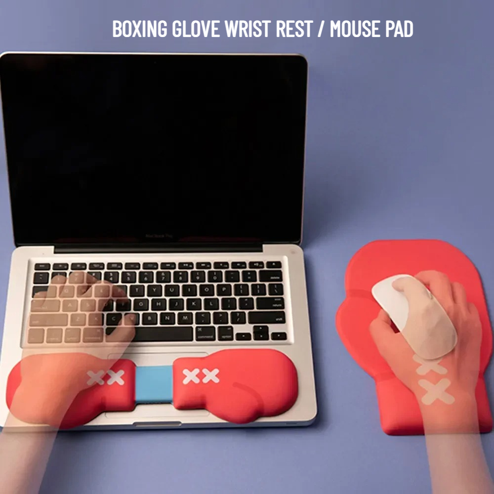 Boxing Glove Mouse Pad Wrist R - Gaming Keyboard And Mouse Set 评论和价格
