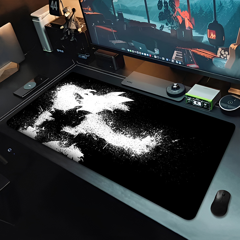 DBZ Black Anime Mouse Pad Drag - Gaming Keyboard Tactile 评论和价格