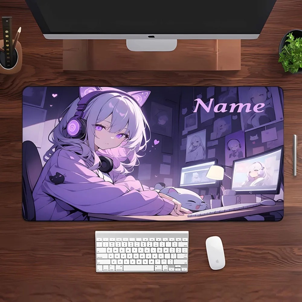 Anime Girl Gaming Large Desk M - Gaming Keyboard Name 评论和价格