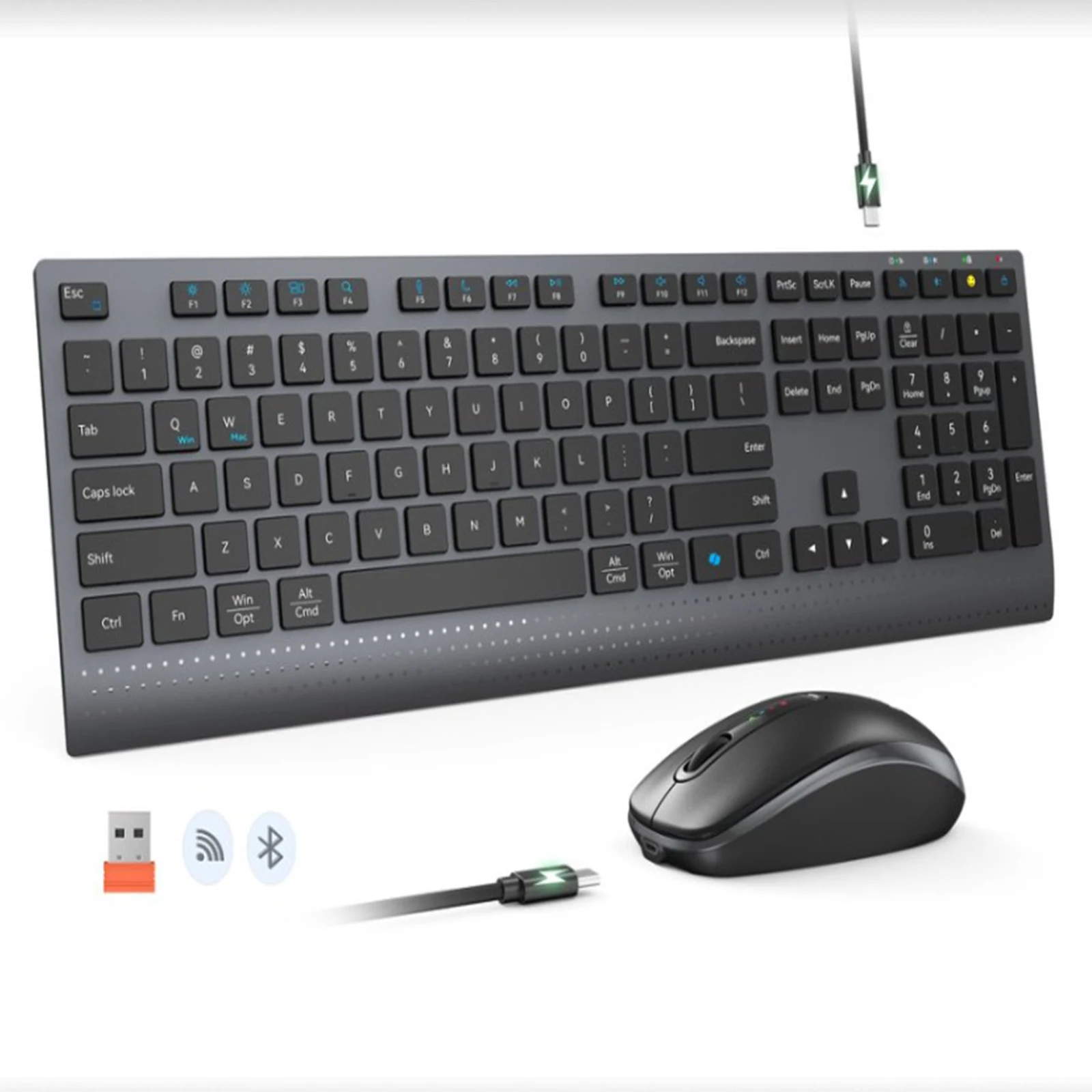 2.4G Bluetooth Dual-mode Wirel - Gaming Keyboard And Mouse Set 评论和价格