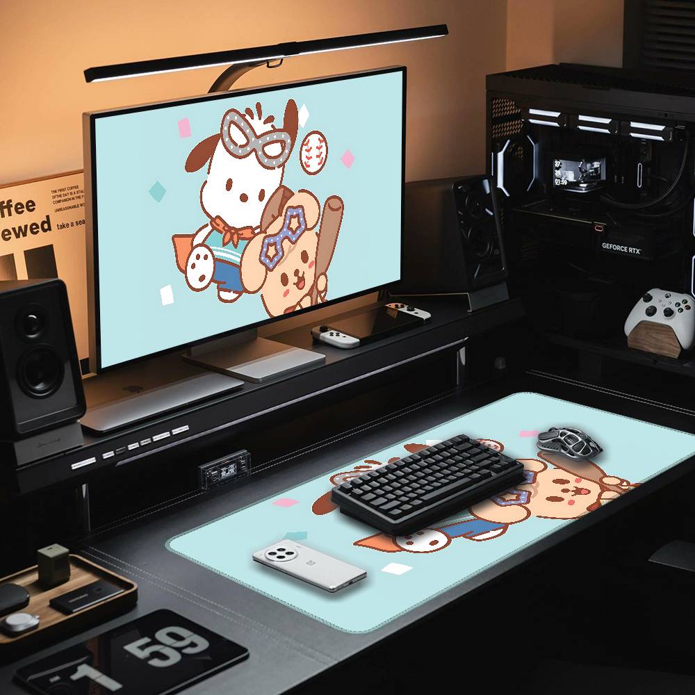 Cute P-Pochacco Mouse Pad Rubb - Gaming Keyboard Top 评论和价格