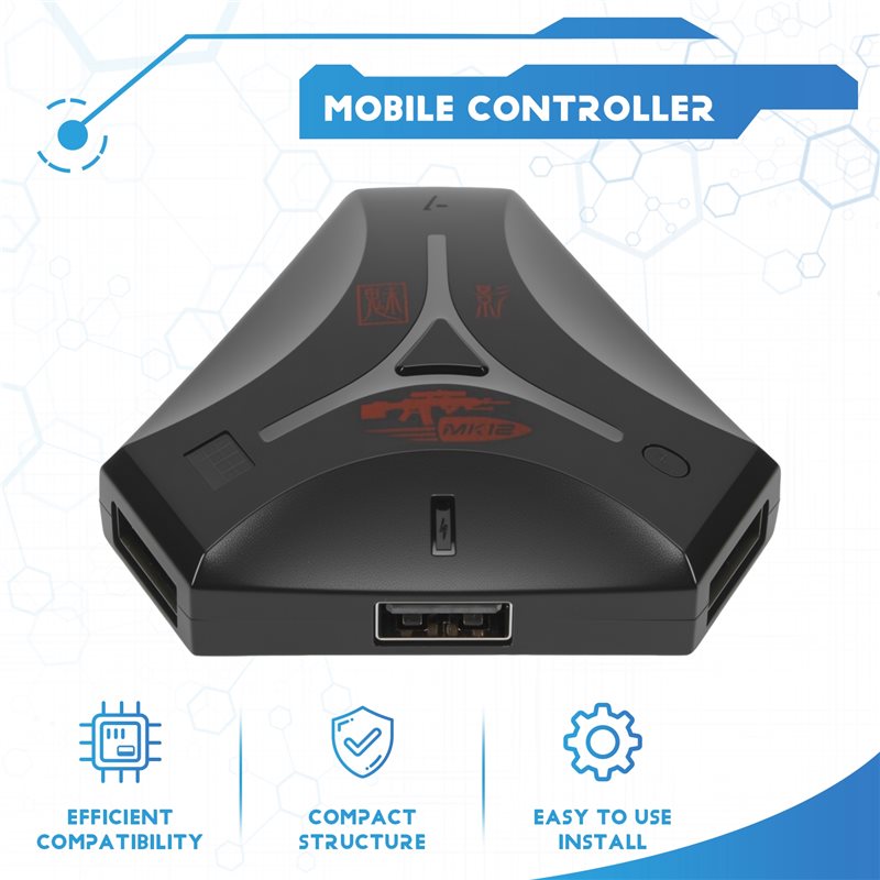 New-1 Piece MK12 Plug And Paly - Gaming Keyboard And Mouse Converter For Mobile 评论和价格