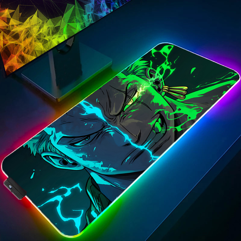 ONE PIECE Zoro Mouse Pad RGB G - Gaming Keyboard Tactile 评论和价格