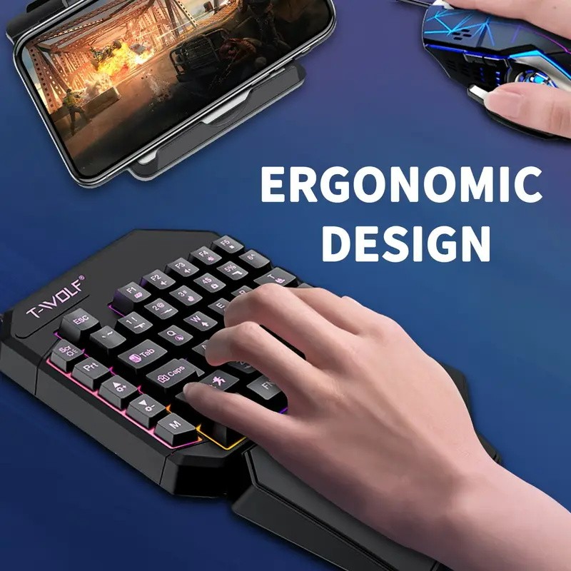 FocusOnPC TF900 2-in-1 Mobile  - Gaming Keyboard Mouse And Headset Combo 评论和价格