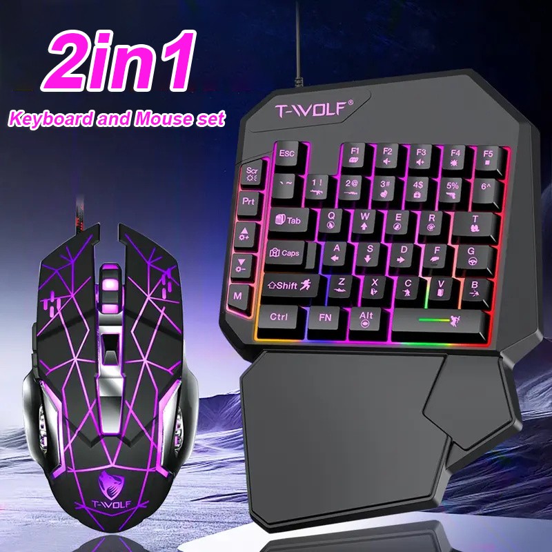 FocusOnPC TF900 2-in-1 Mobile  - Gaming Keyboard Mouse And Headset Combo 评论和价格