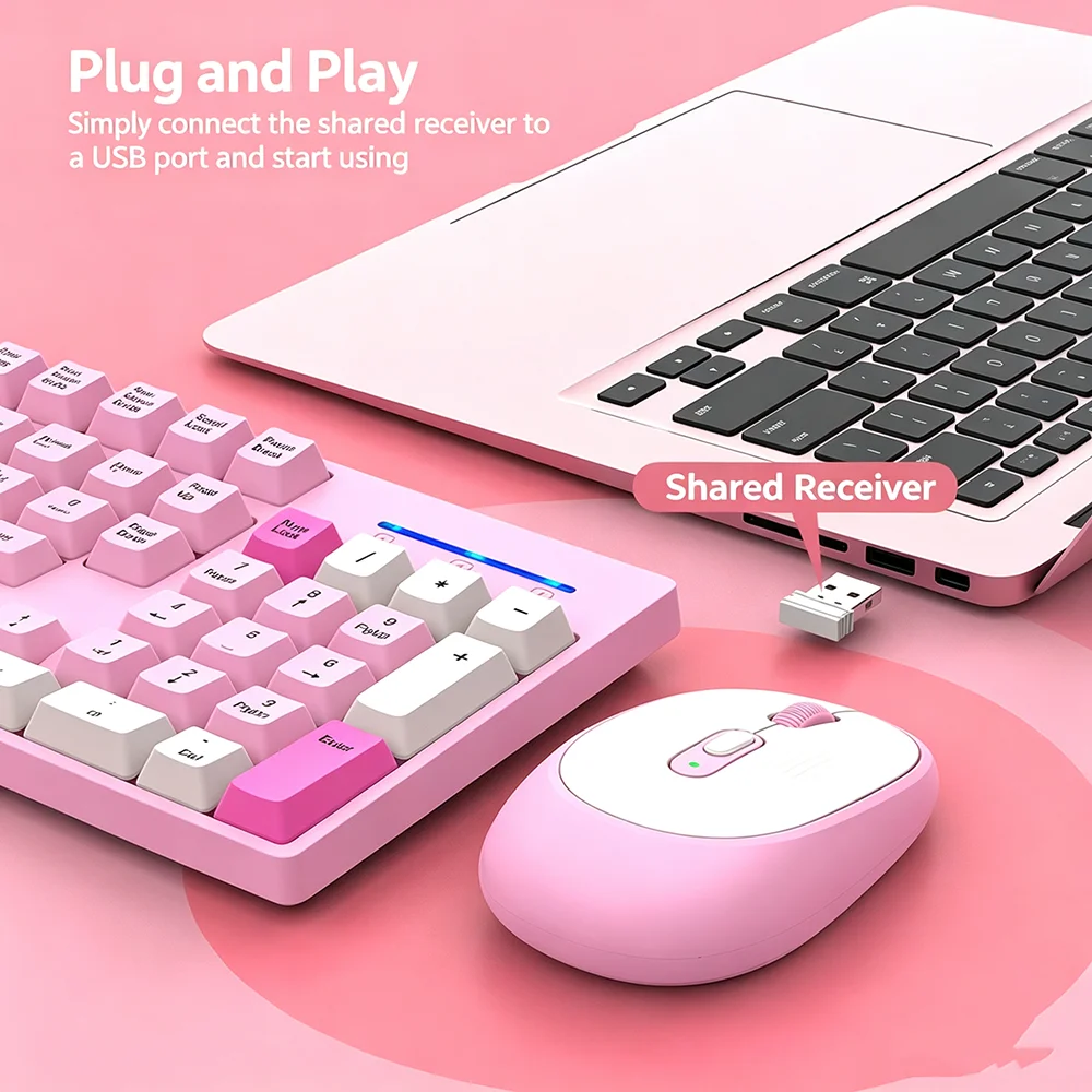 KEBIDUMEI 2.4G Wireless Keyboa - Gaming Keyboard Mouse And Headset Combo 评论和价格