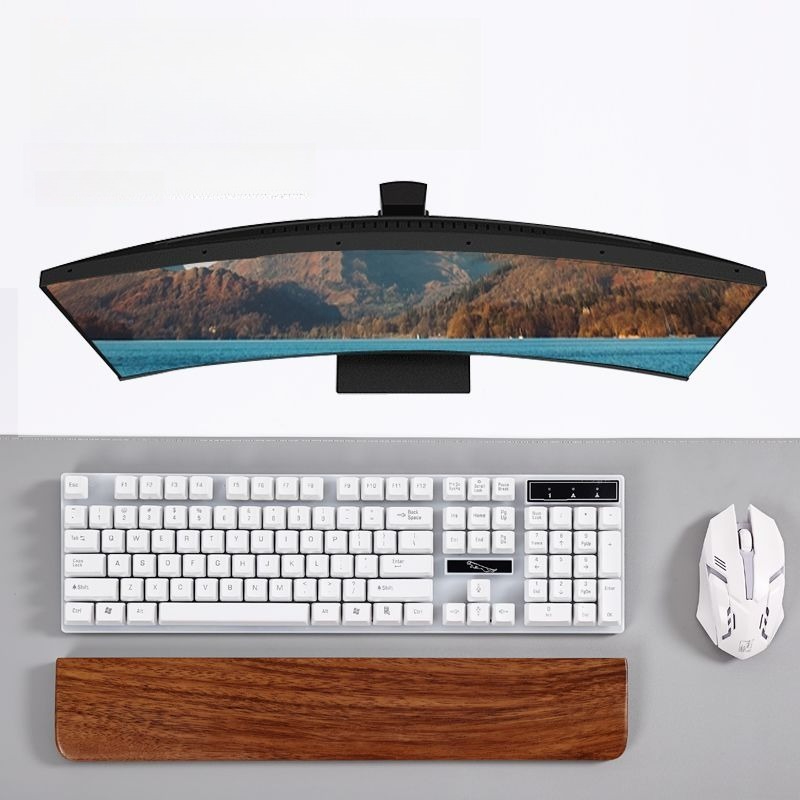 Solid Wood Keyboard Palm Rest  - Gaming Keyboard And Mouse Combo 评论和价格