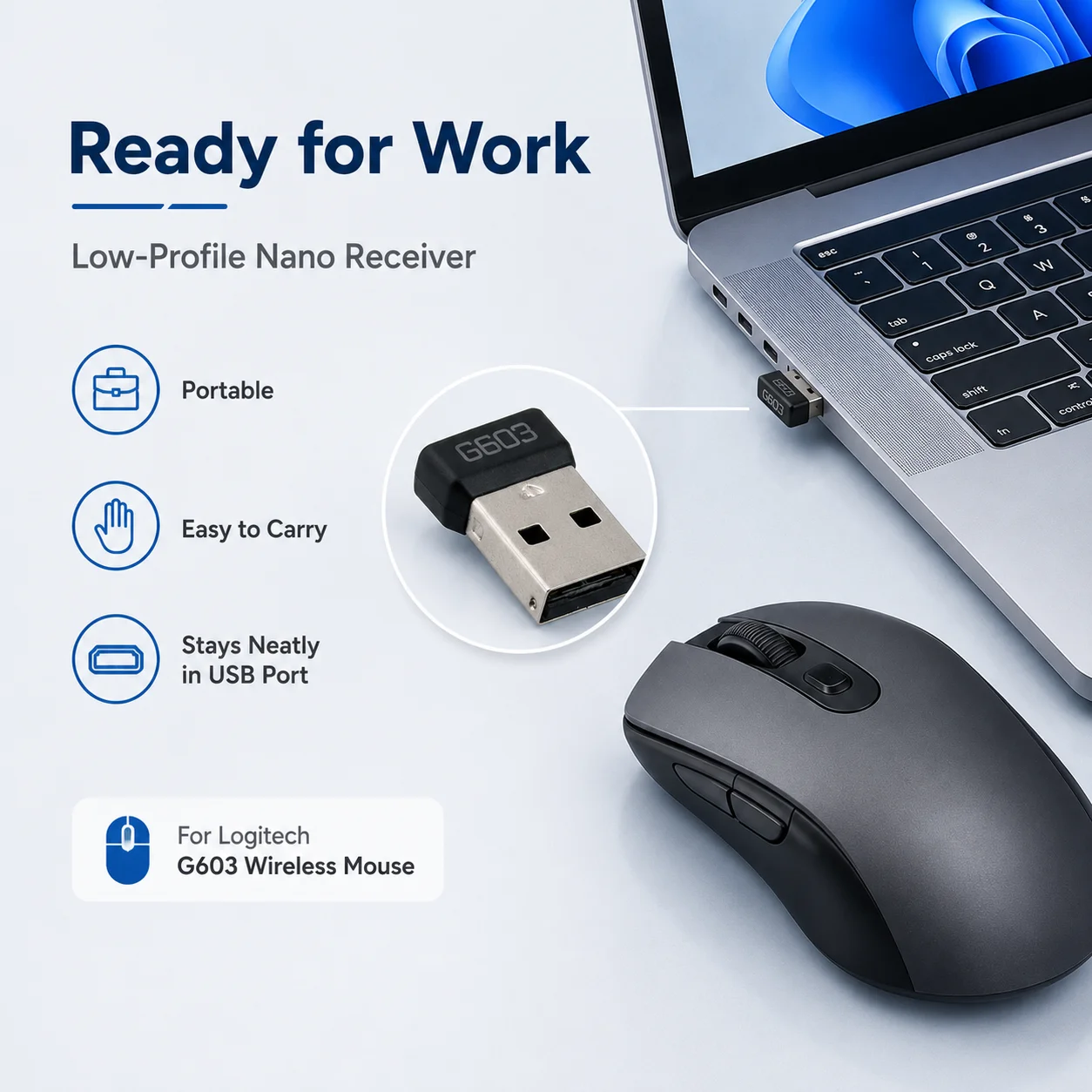 USB Receiver for Logitech G603 - Gaming Keyboard Mouse Wireless 评论和价格