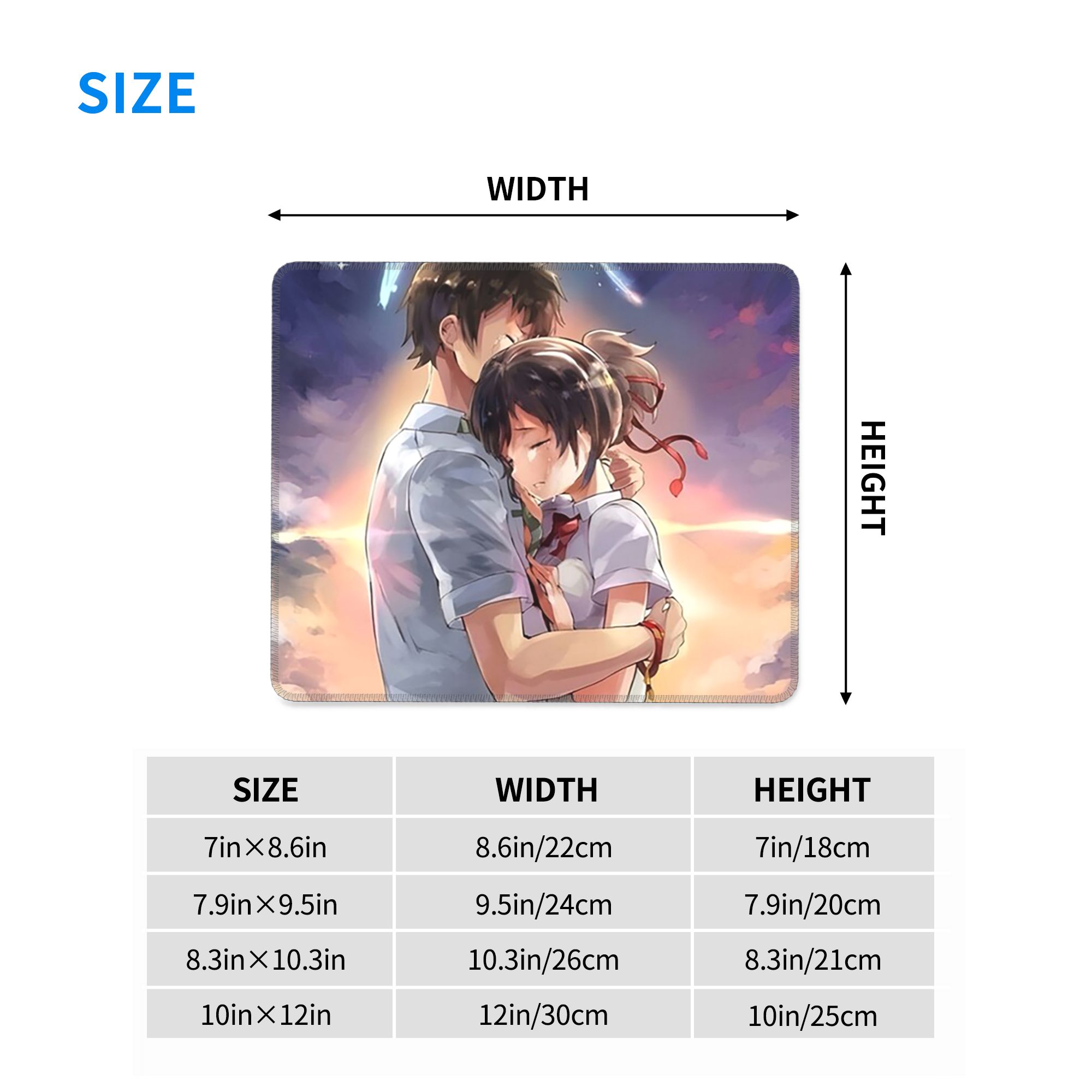 Japanese Anime Your Name Mouse - Gaming Keyboard Name 评论和价格