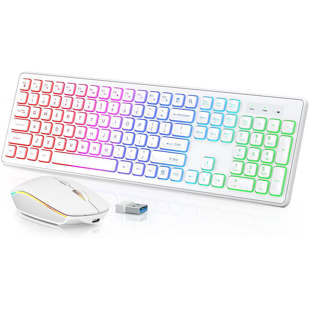 Backlit Wireless Keyboard and  - Gaming Keyboard And Mouse Combo 评论和价格
