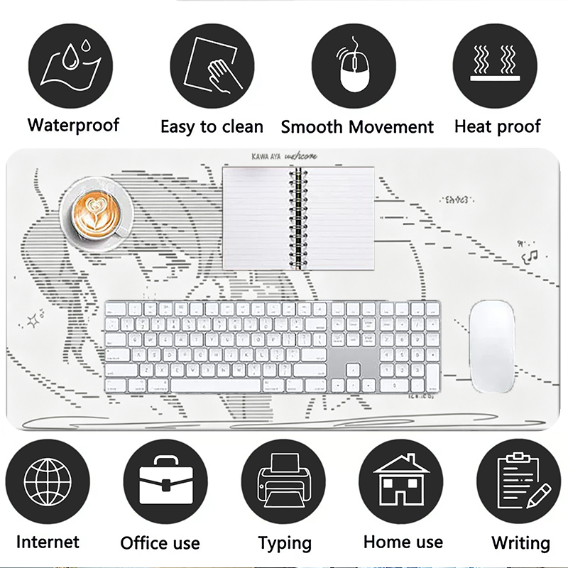 1Pcs Leather Mouse Pad Anime A - Gaming Keyboard Tactile 评论和价格